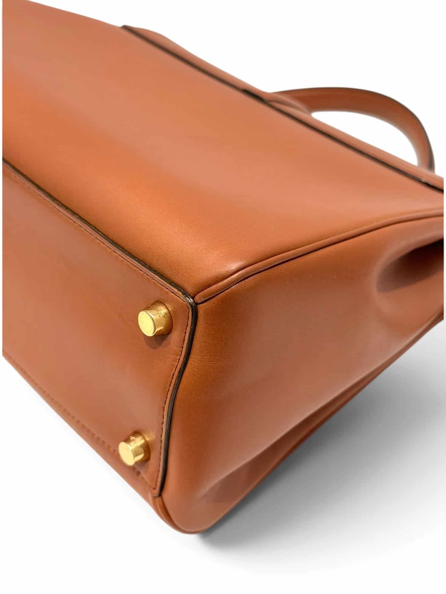 Celine Brown 16 Leather Handbag - Image 12
