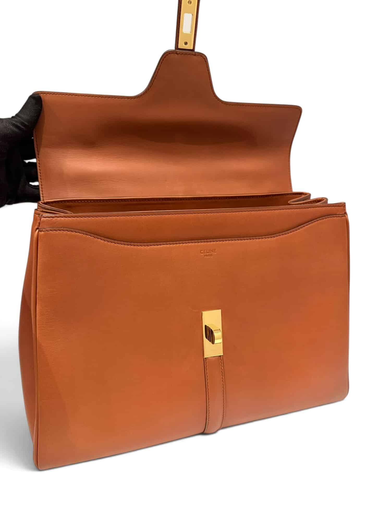 Celine Brown 16 Leather Handbag - Image 13