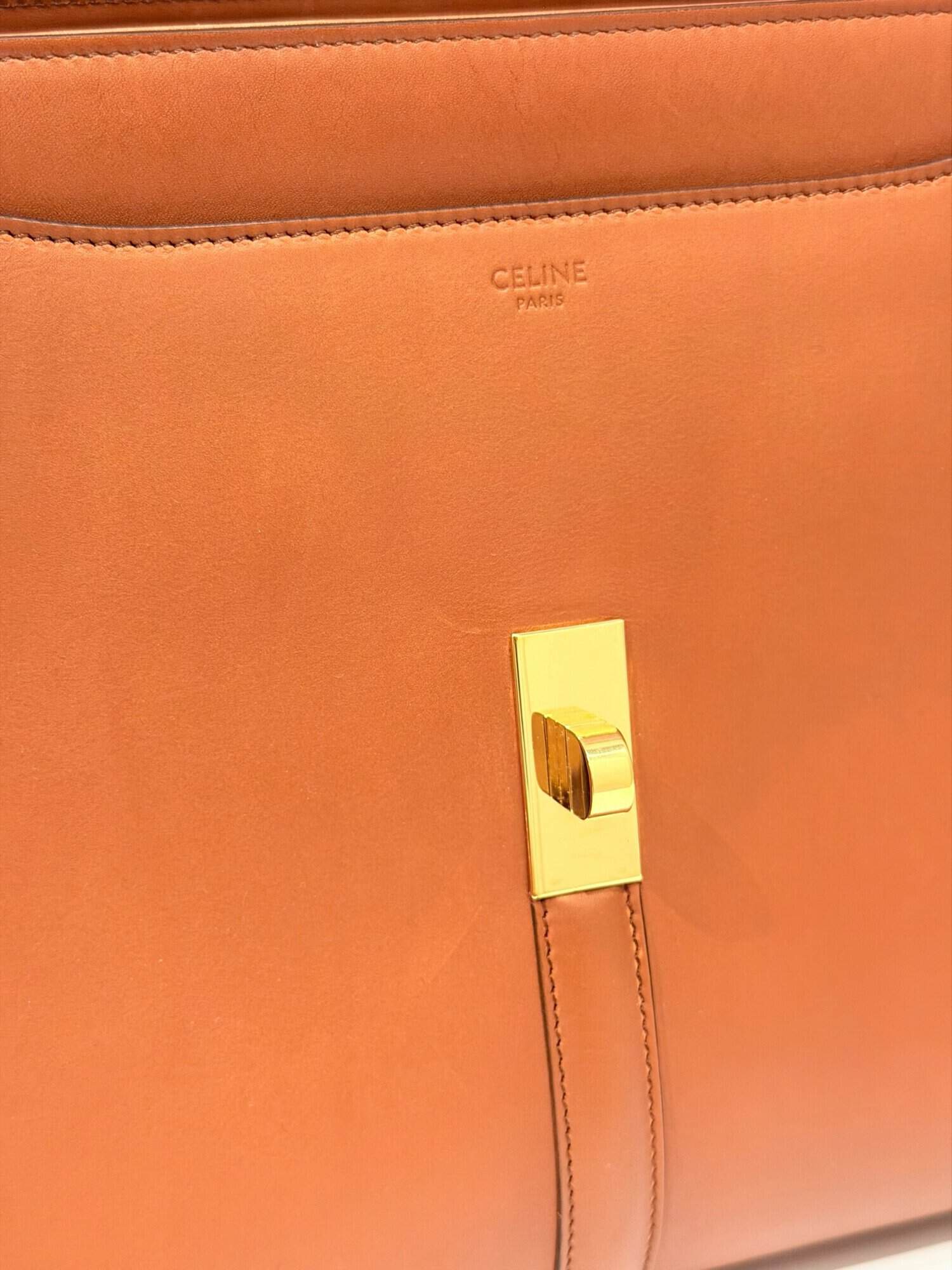 Celine Brown 16 Leather Handbag - Image 14
