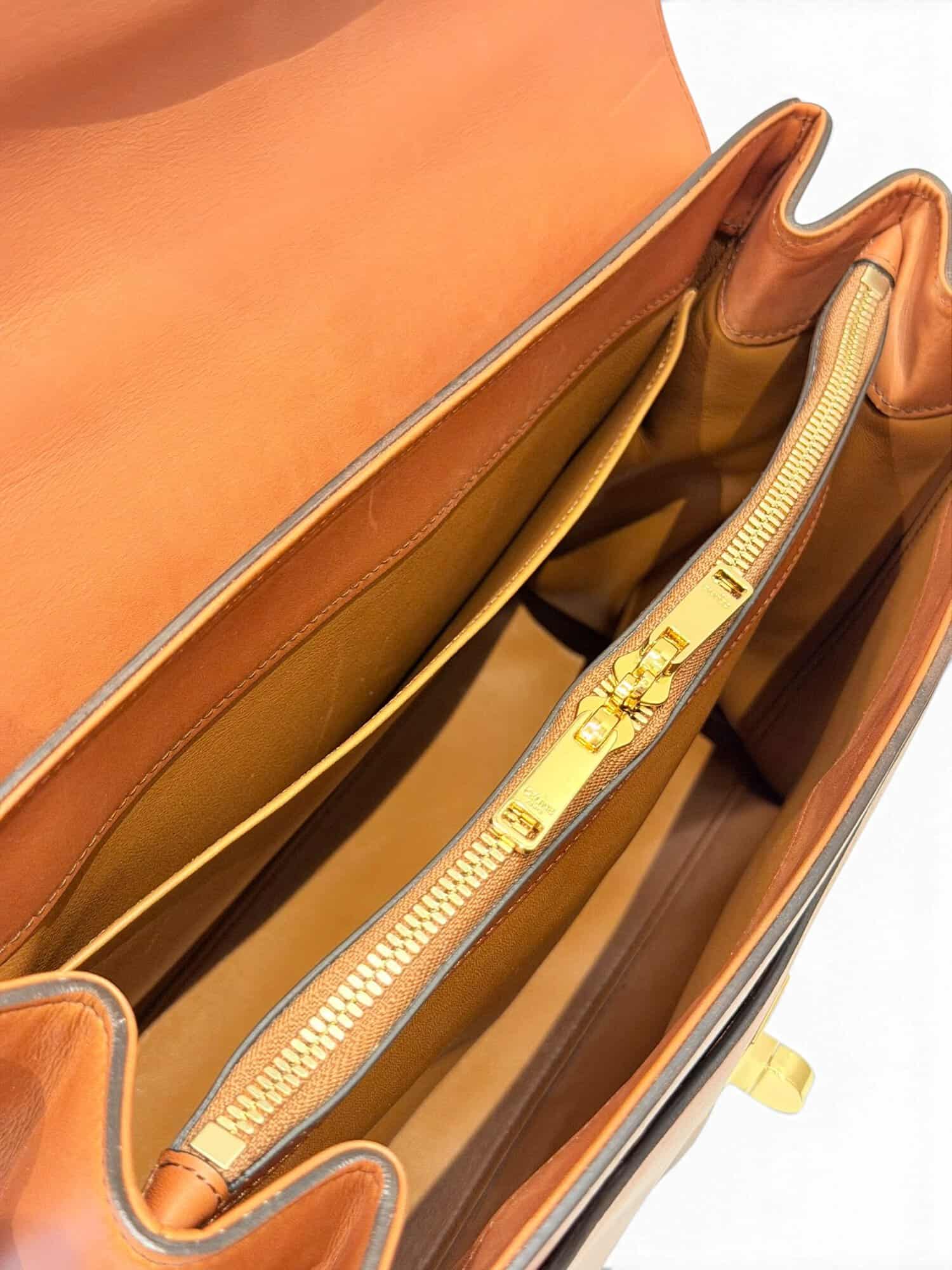 Celine Brown 16 Leather Handbag - Image 15