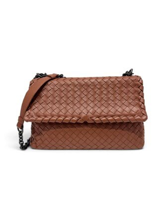 Bottega Veneta Brown Olimpia Leather Shoulder Bag
