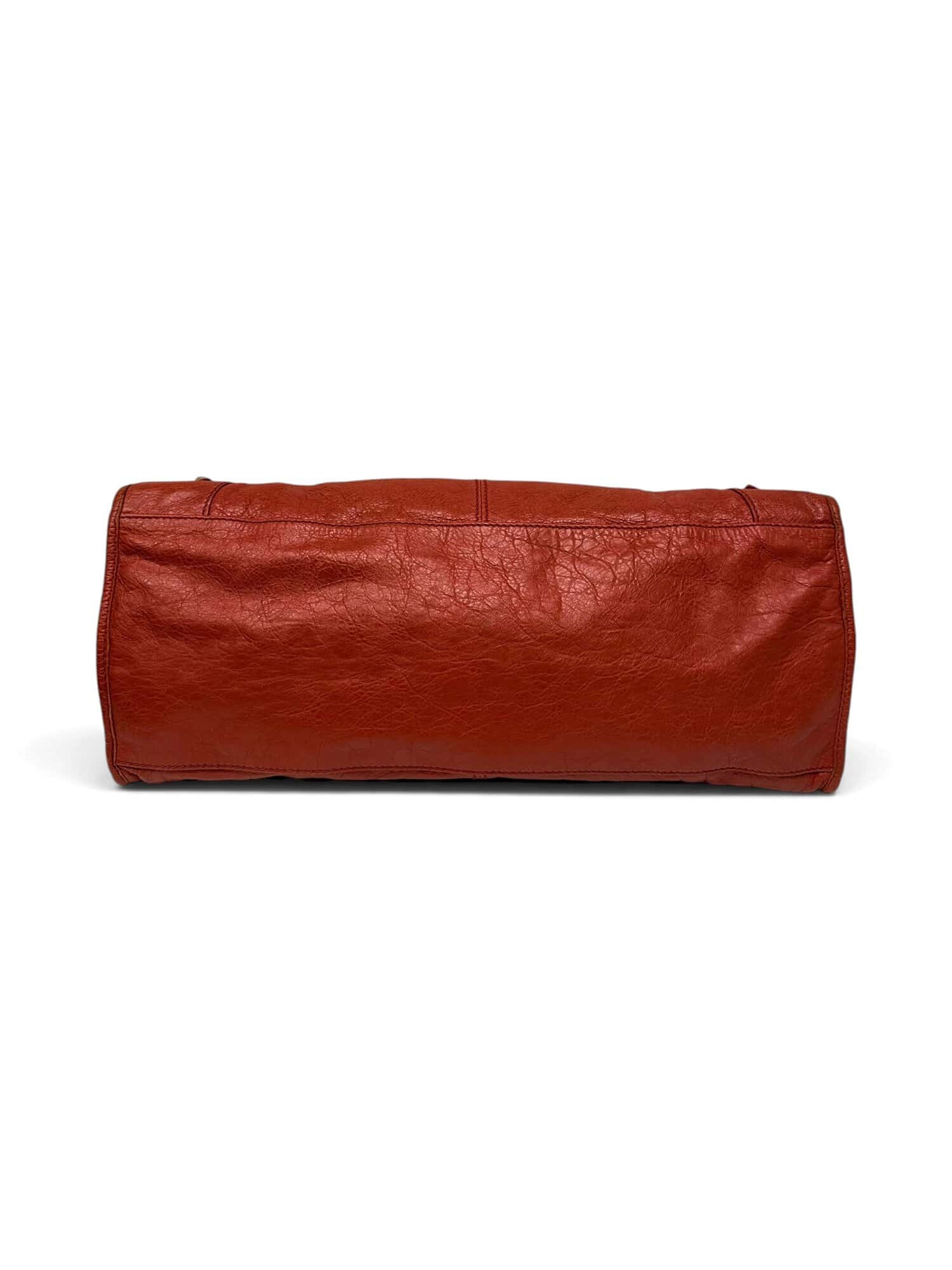 Balenciaga Orange City Leather Shoulder Bag - Image 7