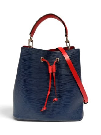 Louis Vuitton Blue Néo Noé Leather Shoulder Bag