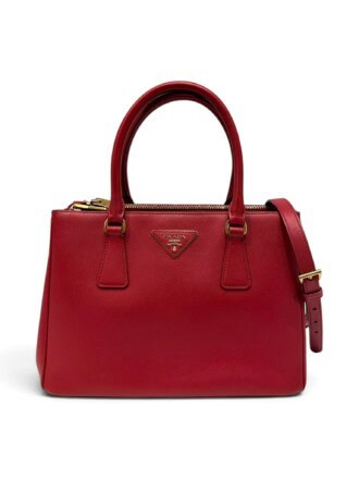Prada Red Galleria Saffiano Leather Handbag