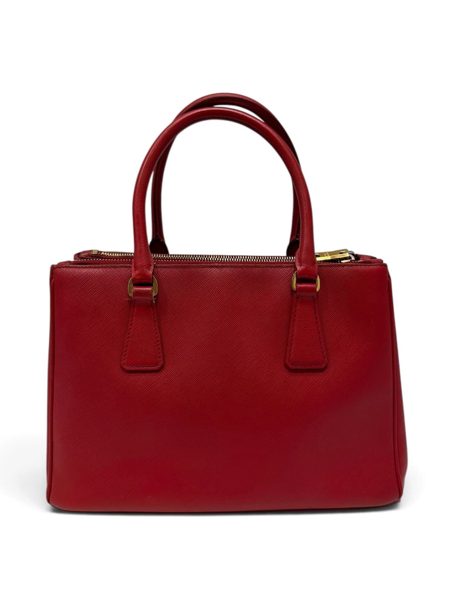 Prada Red Galleria Saffiano Leather Handbag - Image 4