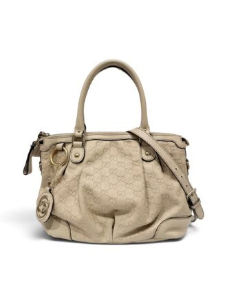 Gucci Beige Sukey Leather Handbag