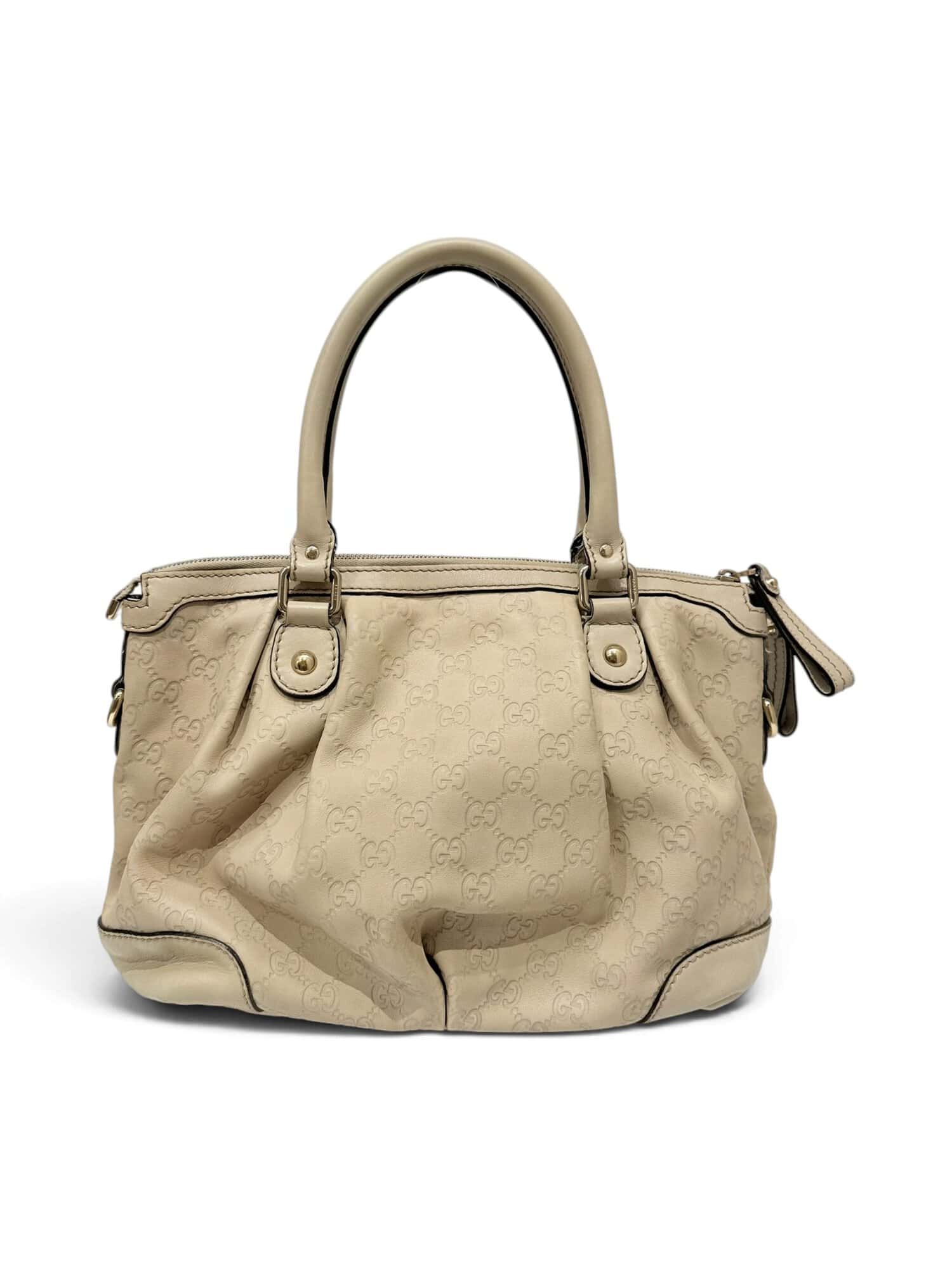 Gucci Beige Sukey Leather Handbag - Image 4