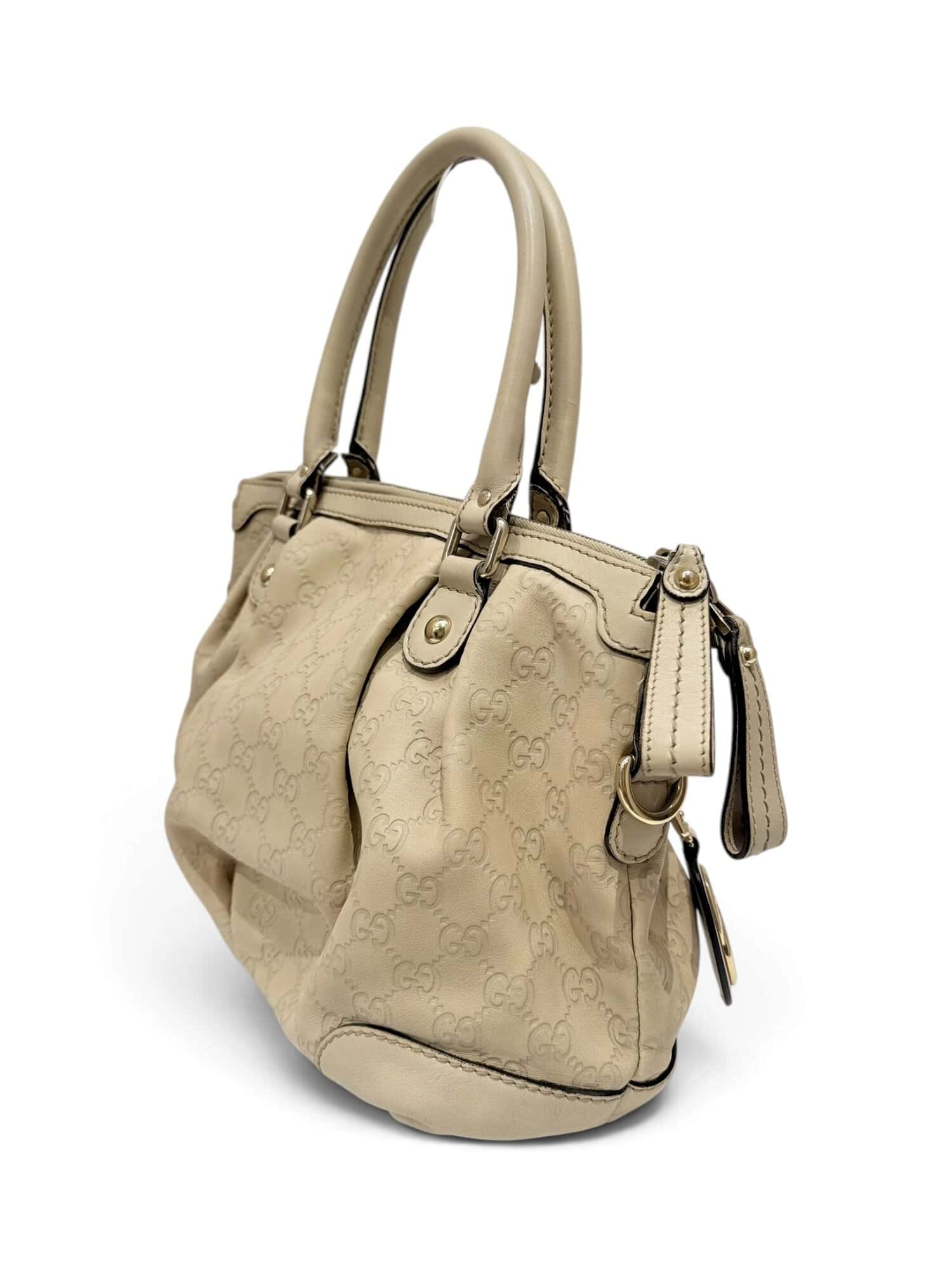 Gucci Beige Sukey Leather Handbag - Image 5