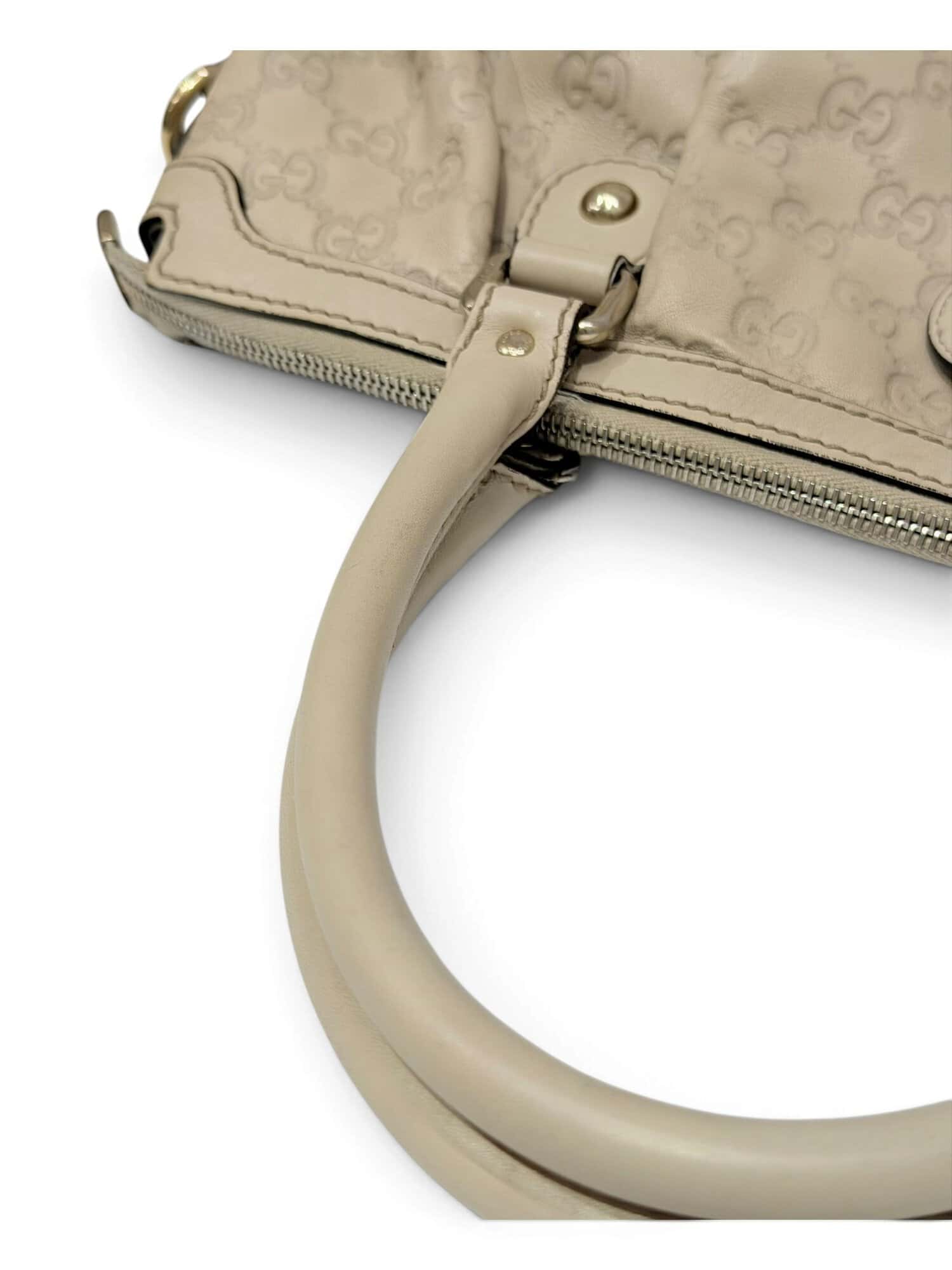 Gucci Beige Sukey Leather Handbag - Image 6