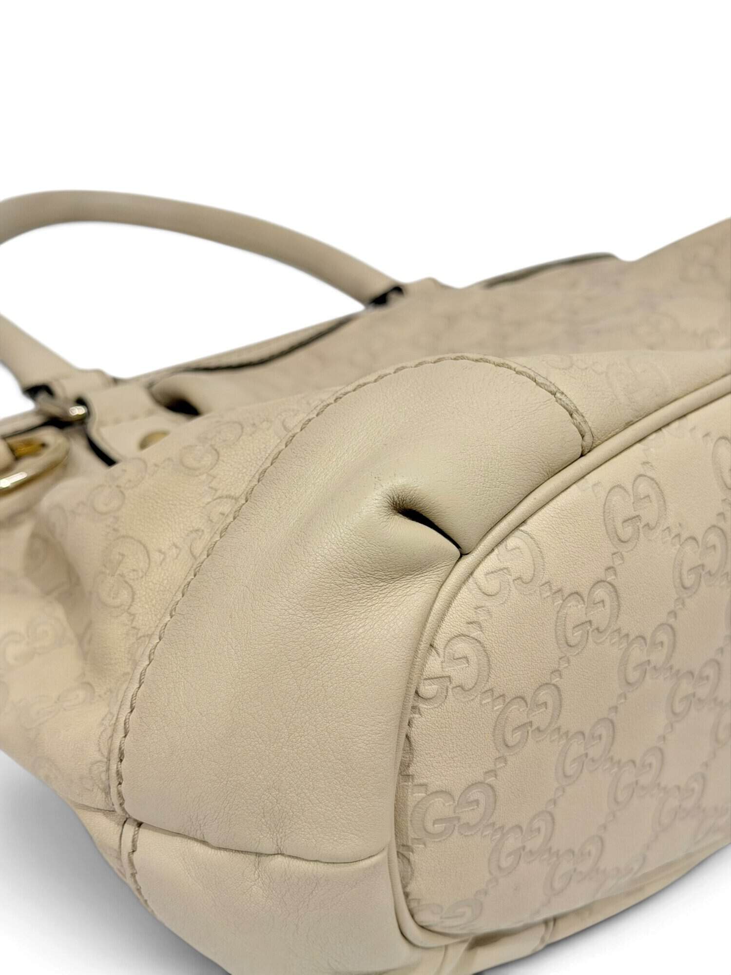 Gucci Beige Sukey Leather Handbag - Image 10