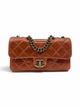 Chanel Brown Perfect Edge Leather Handbag